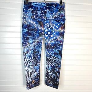 Mika Yoga Wear Women’s Medium/Large High Rise Stretch Legging Jellyfish Print